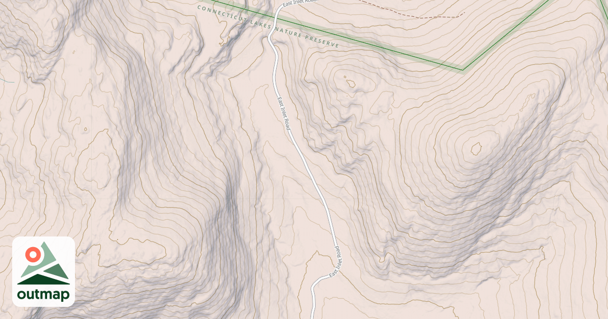 Map of East Inlet Rd