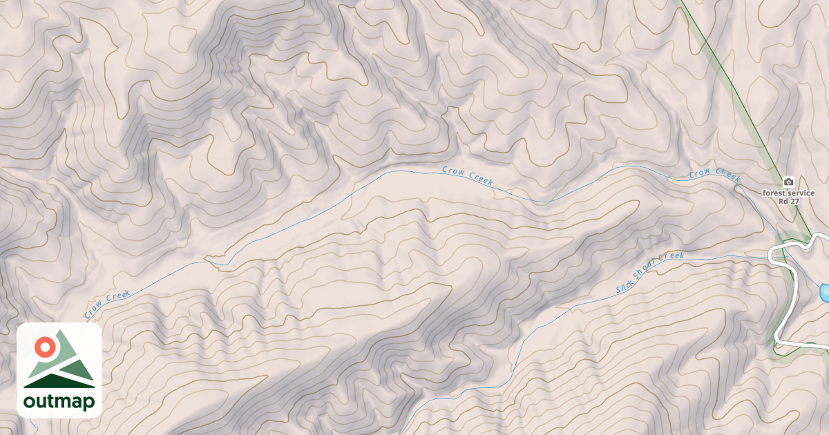 Map of CROW CREEK