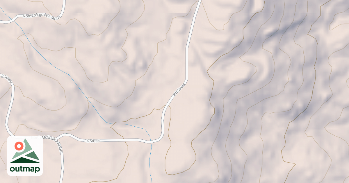Map of 4th St.