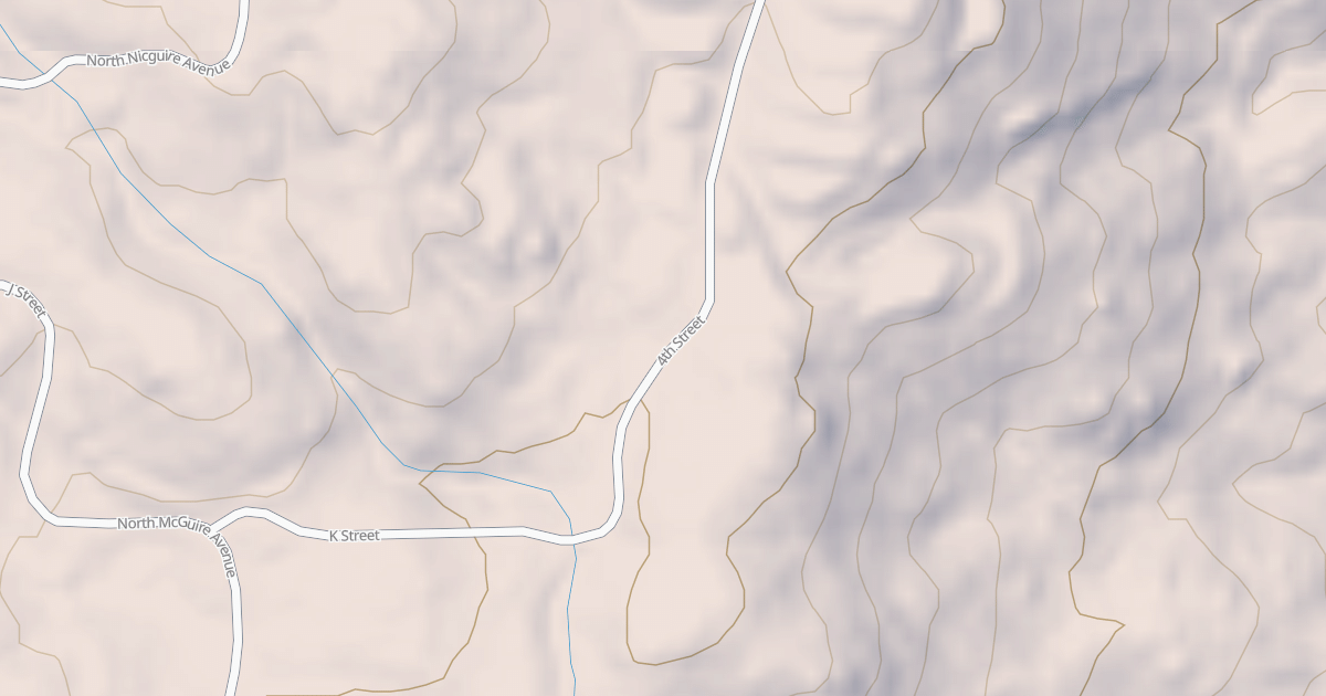 Map preview of 4th St.