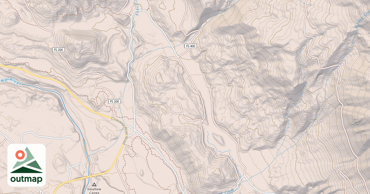 Map of GOOSE CREEK FLAT