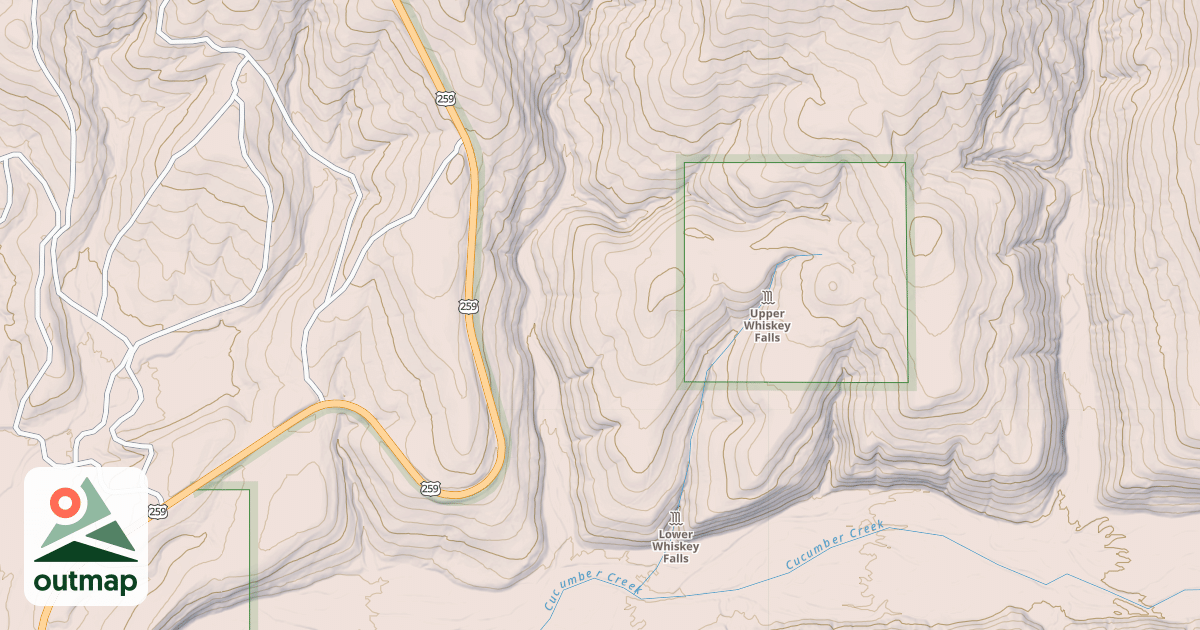 Map of DRY FORK