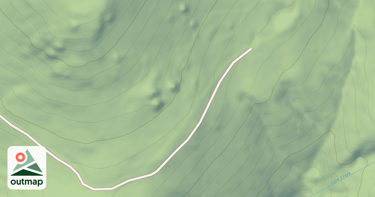 Map of MOKE SADDLE SPUR