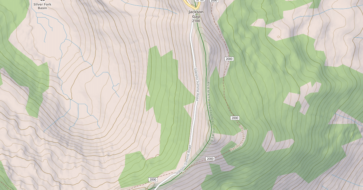 Map preview of SISKIYOU SUMMIT