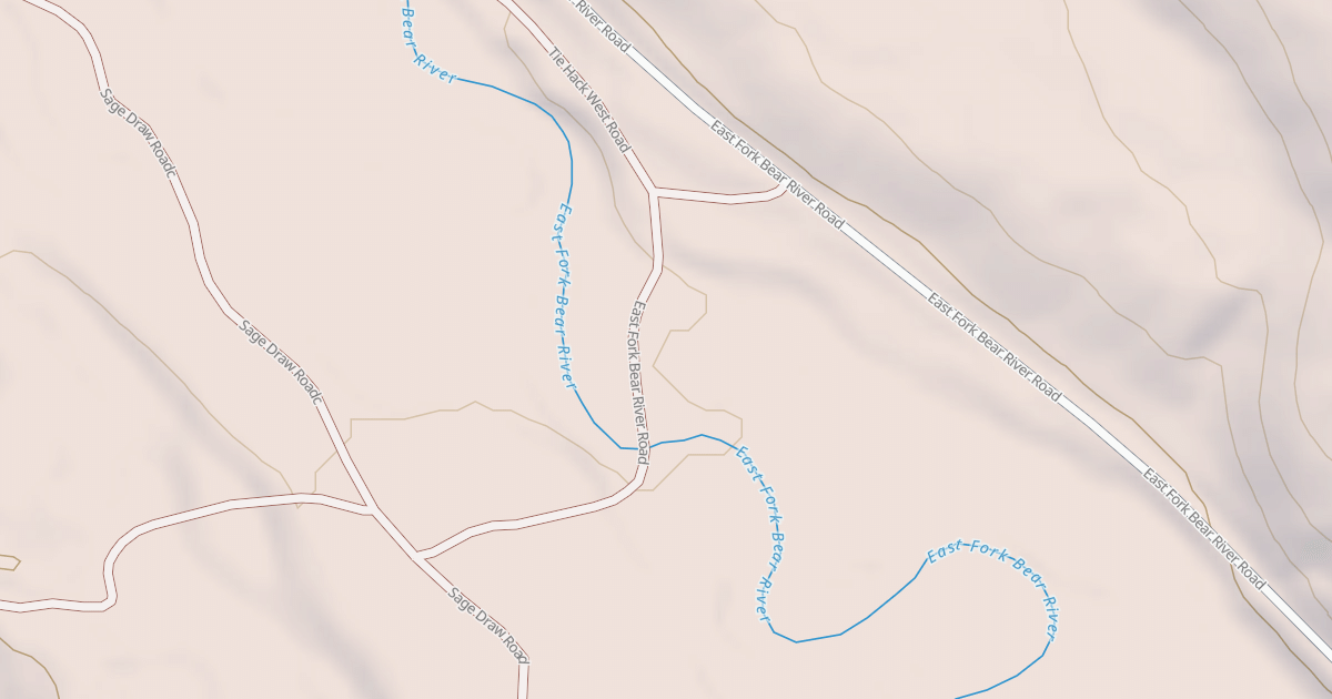 Map preview of EAST FK BEAR RIVER FORD