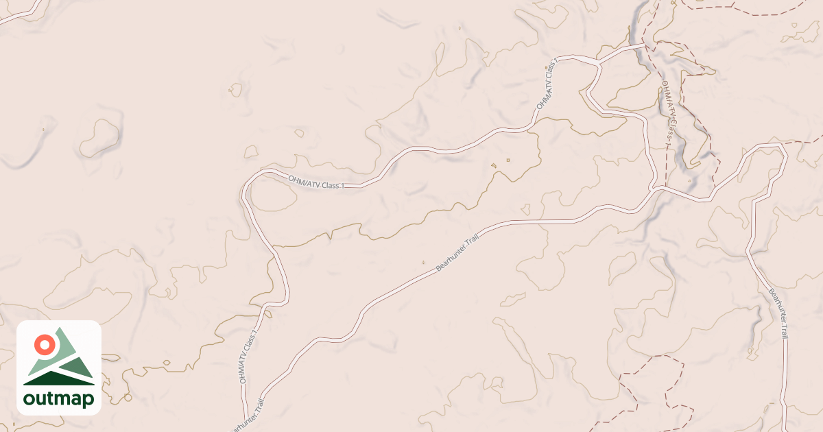 Map of Straight Arrows Trail