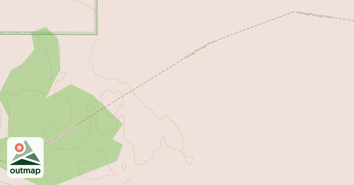 Map of Willow to Nome Winter Trail