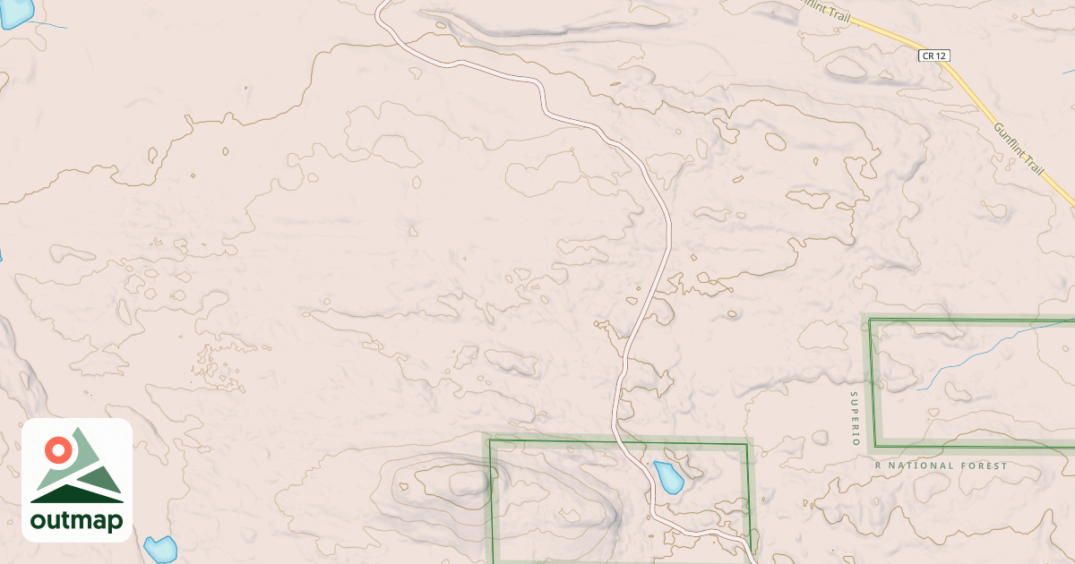 Map of GUNFLINT SNOWMOBILE