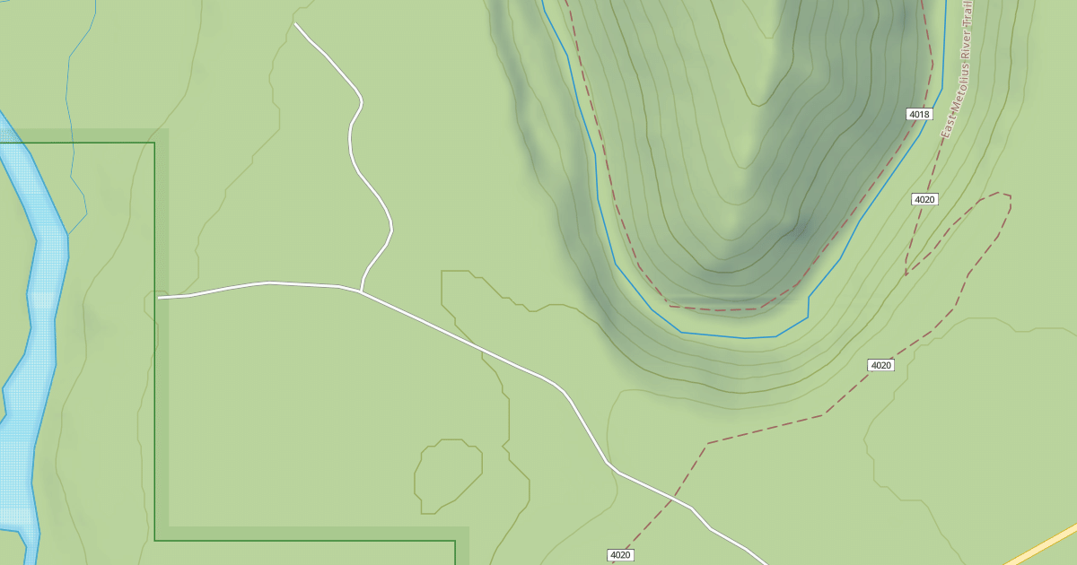 Map preview of USFS Motor Vehicle Use Map Roads {484C4025-C6A4-4A26-A327-0993C9A65956}