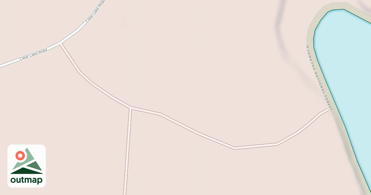 Map of CROOKED LAKE NORTH