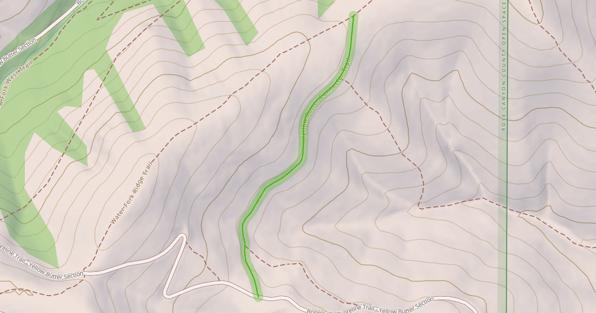 Map preview of Yellow Butter Connector Trail