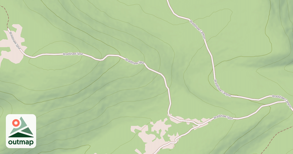 Map of BRADSHAW SPUR