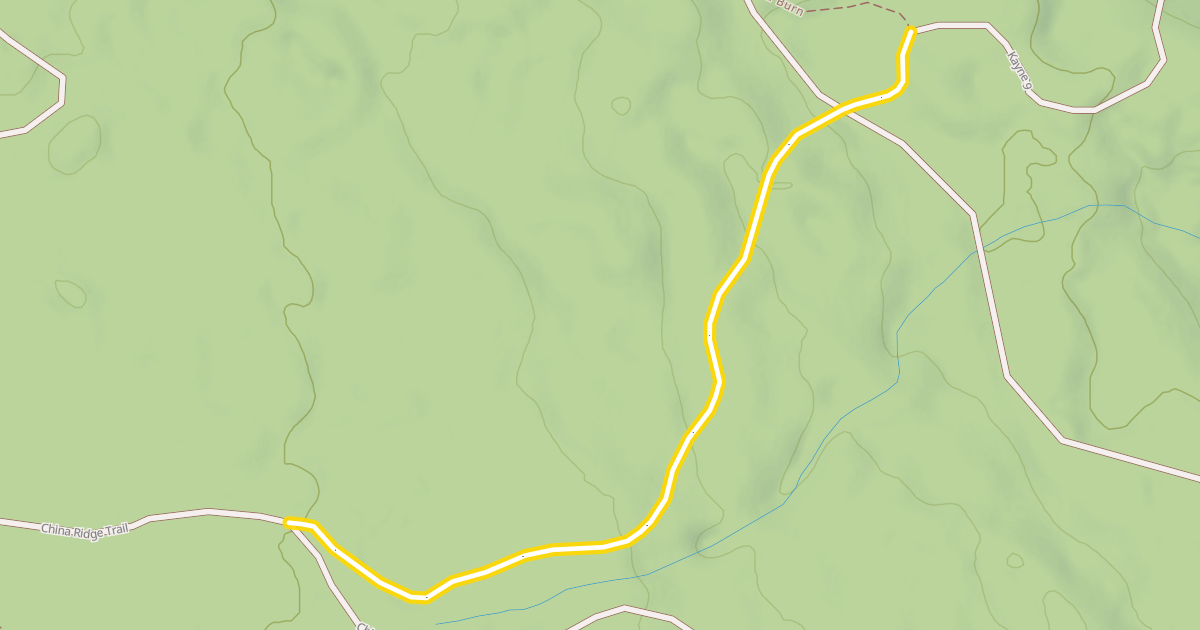 Map preview of China Ridge Trail