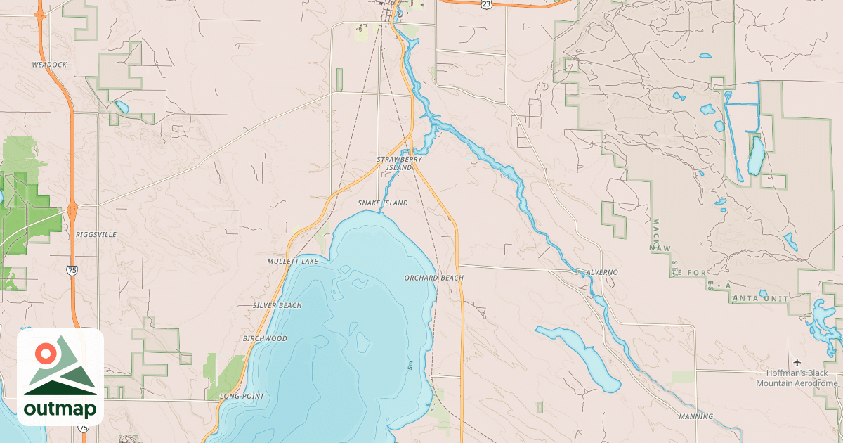Map of North Eastern State Trail