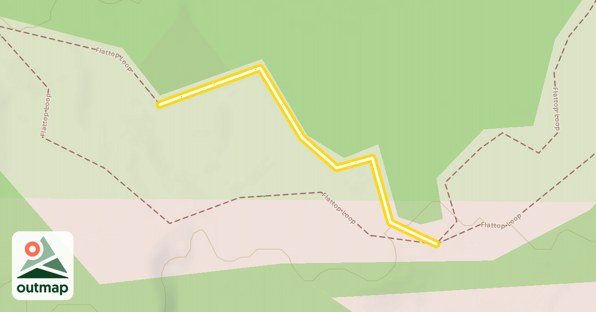 Map of Flattop Loop