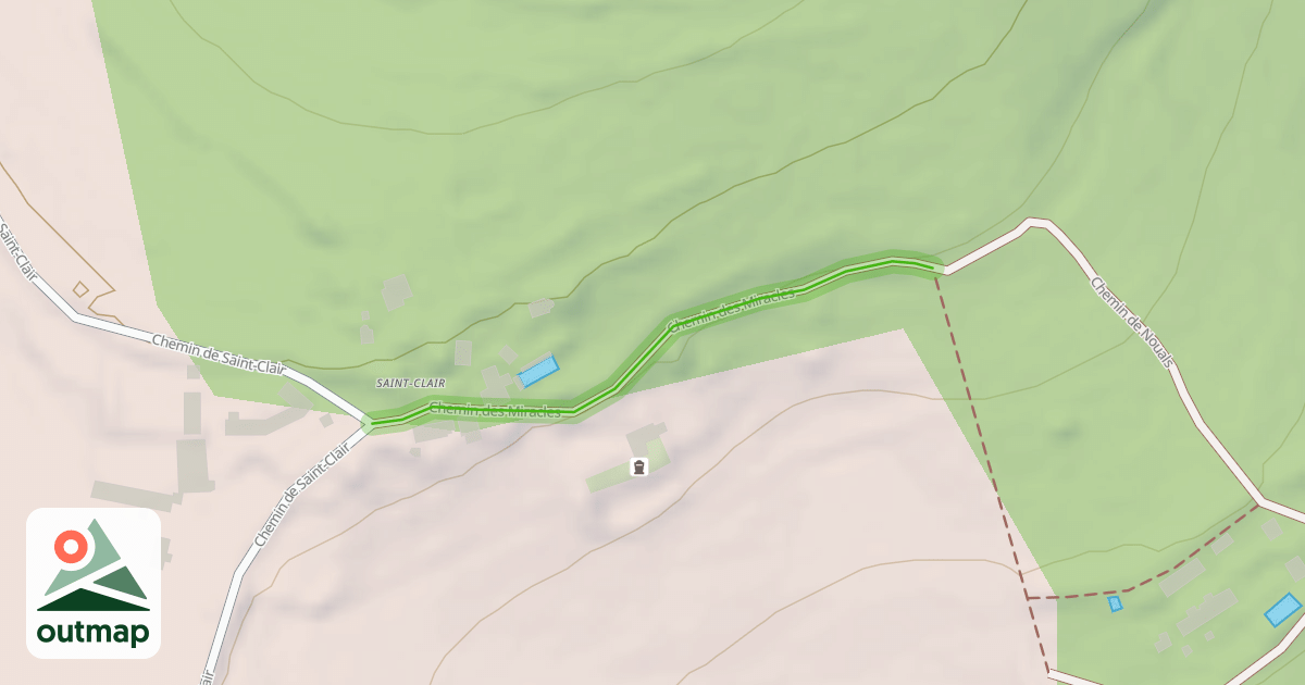 Map of Chemin des Miracles