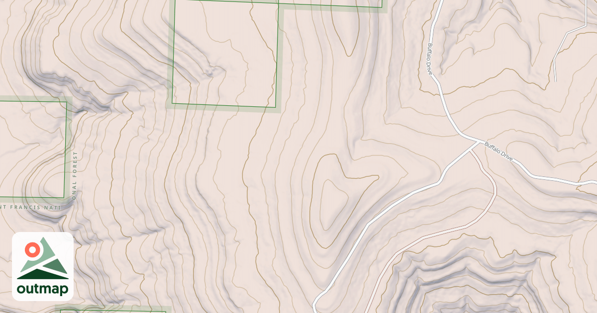 Map of USFS National Forest System Roads {1315A34A-C4FD-4953-82AE-10DC21BEDB6F}