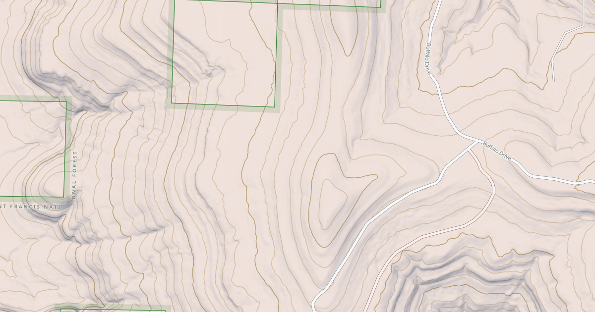 Map preview of USFS National Forest System Roads {1315A34A-C4FD-4953-82AE-10DC21BEDB6F}