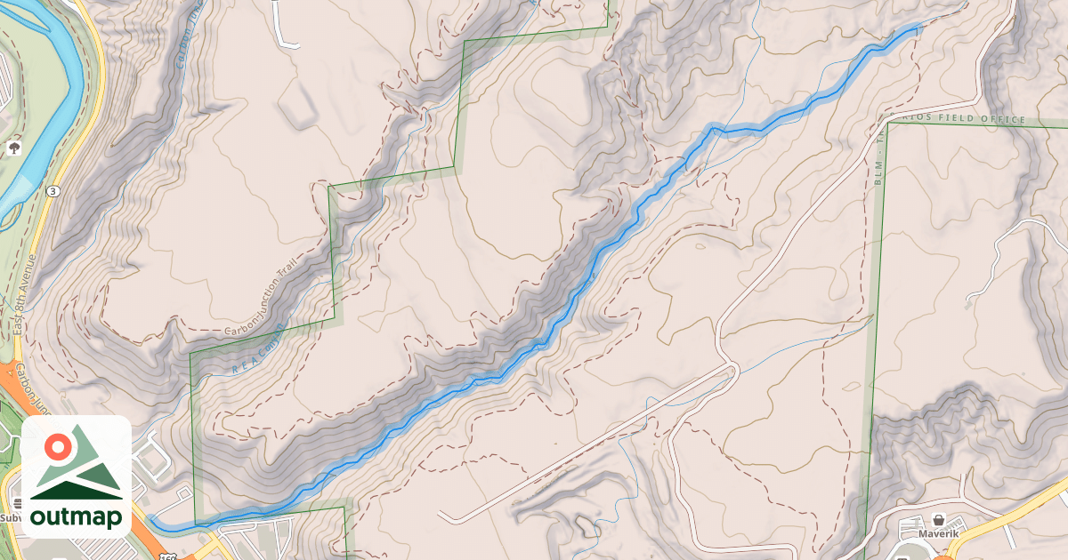 Map of Big Canyon Trail
