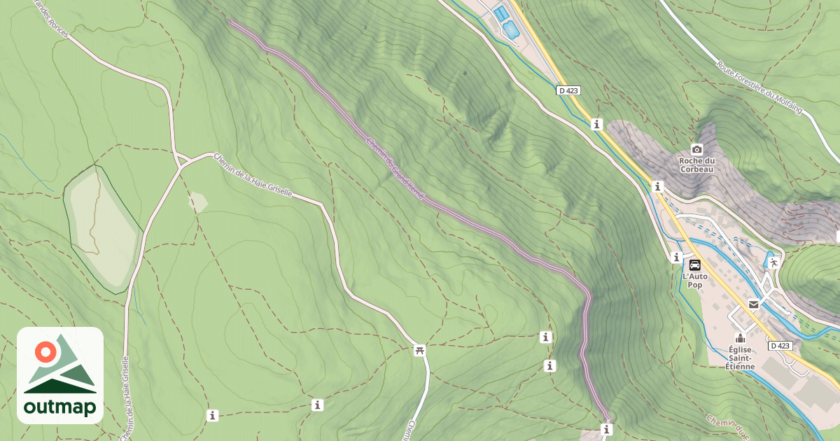 Map of Chemin du Grand Kerné