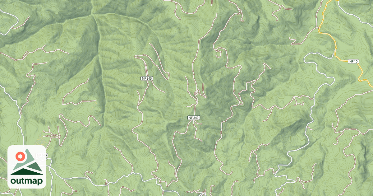 Map of LUCKY BUTTE ROAD