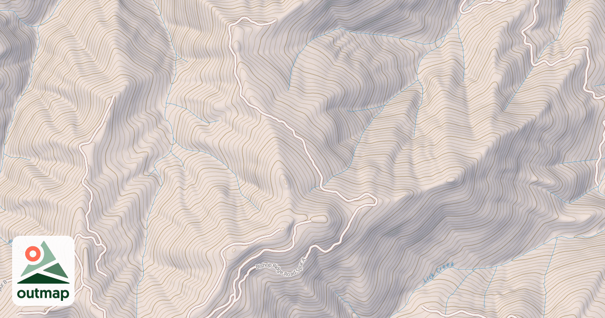 Map of BISHOP RIDGE