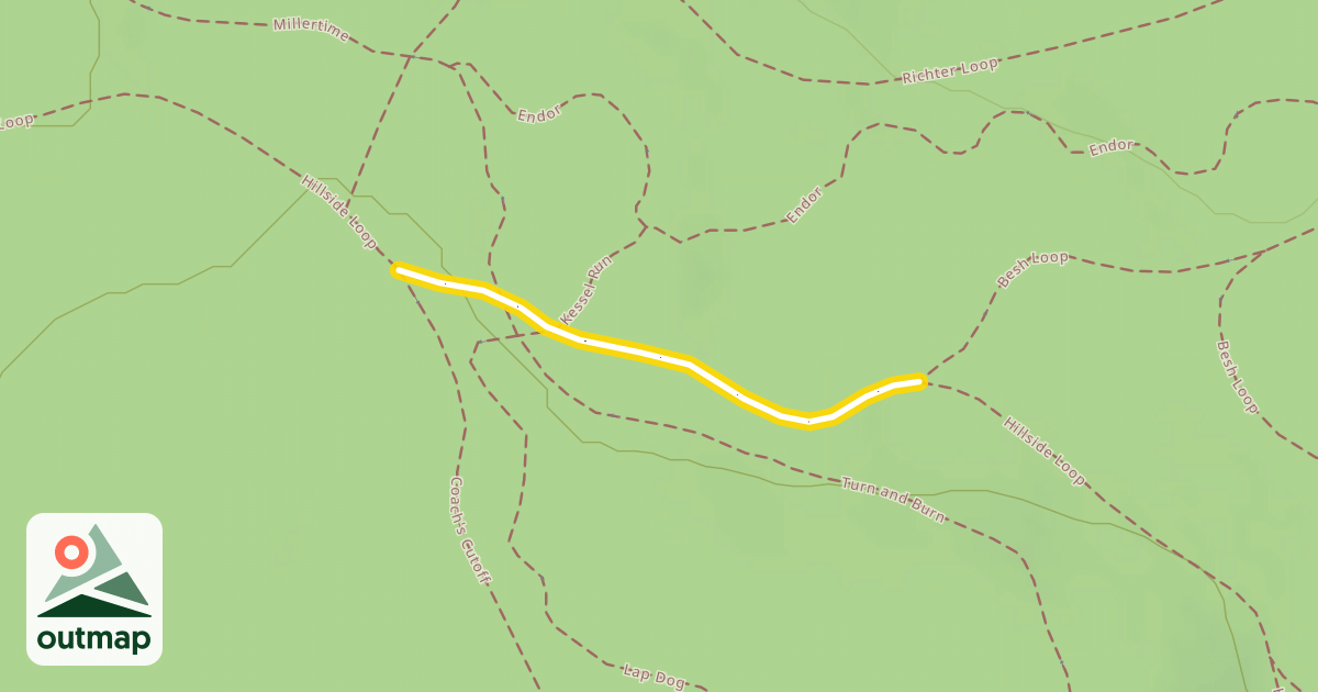 Map of Hillside Loop