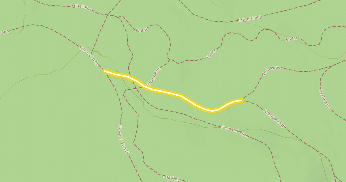 Map preview of Hillside Loop