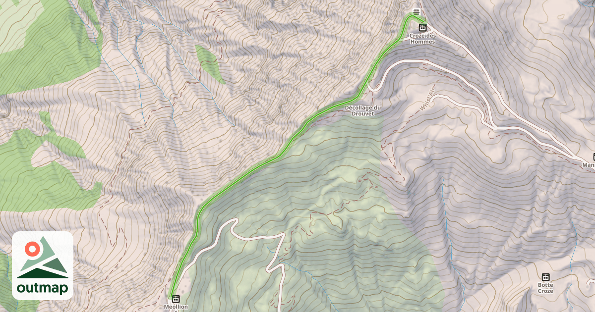 Map of Les Bouquetins