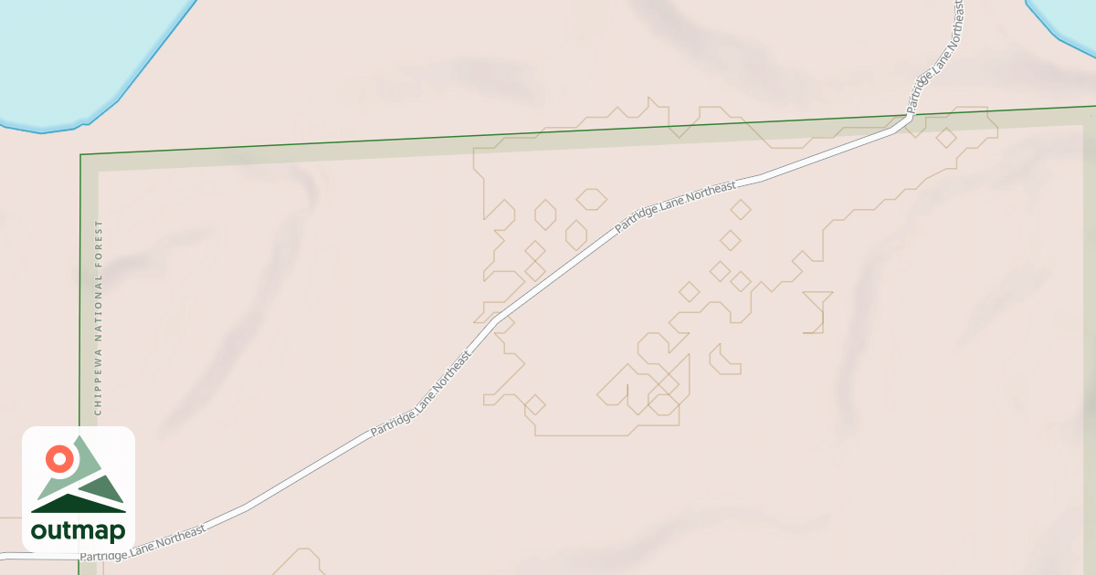 Map of HILLTOP DRIVE NORTHEAST