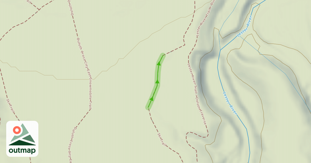 Map of Lester River Trail / Duluth Traverse