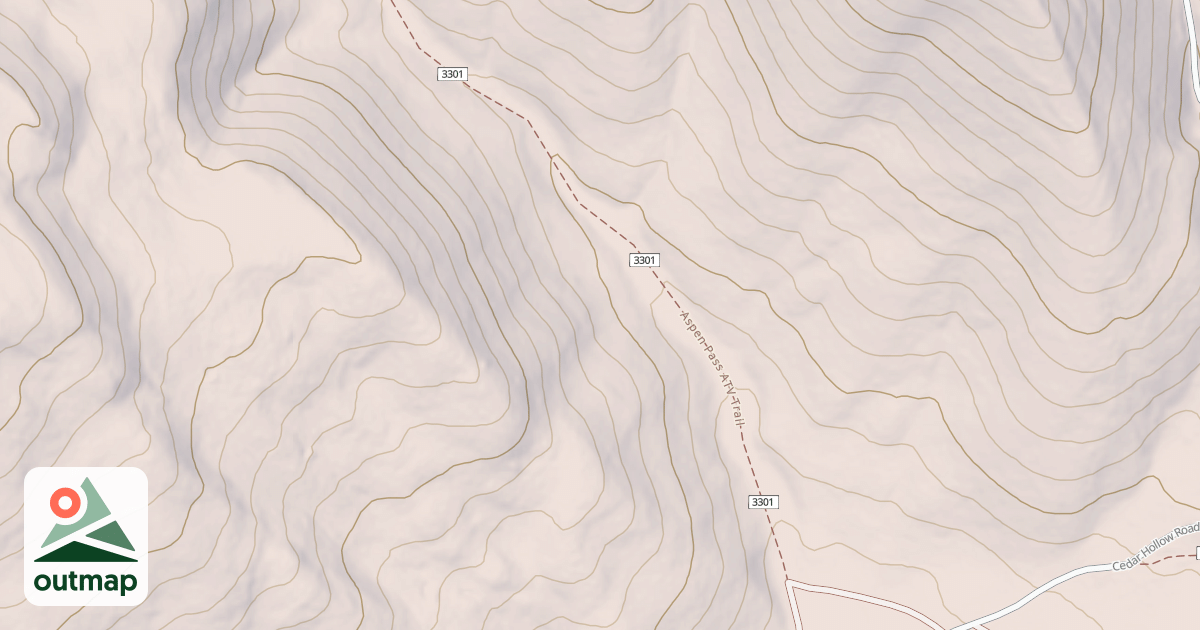Map of Aspen Pass Atv