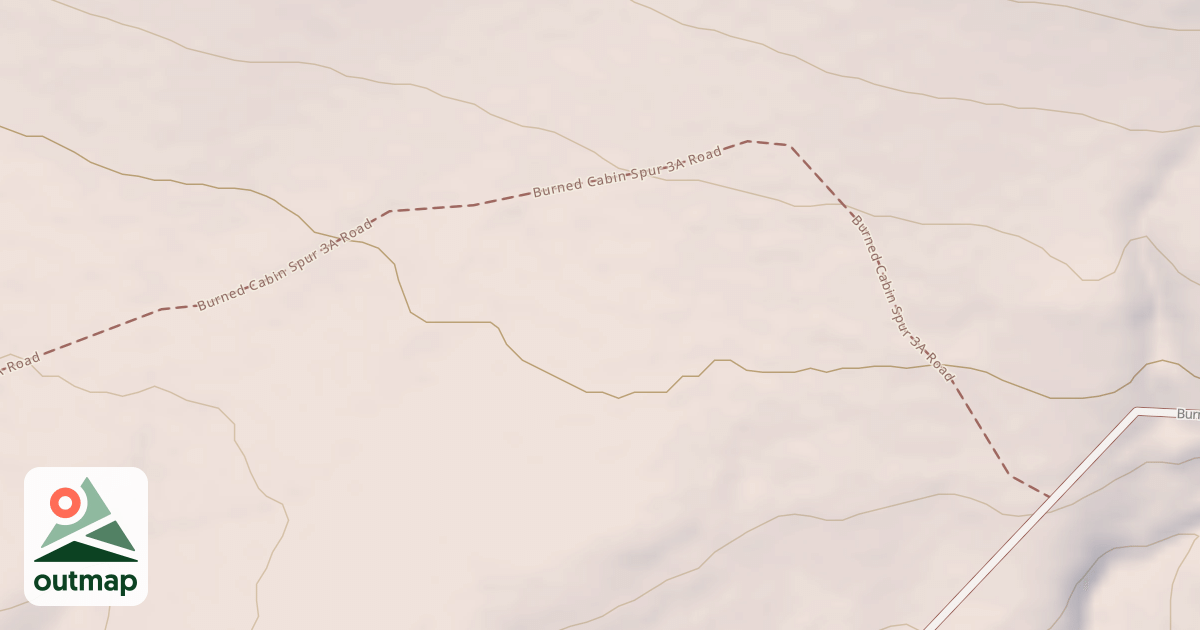 Map of BURNED CABIN SPUR 2A