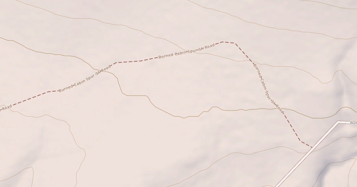 Map preview of BURNED CABIN SPUR 2A