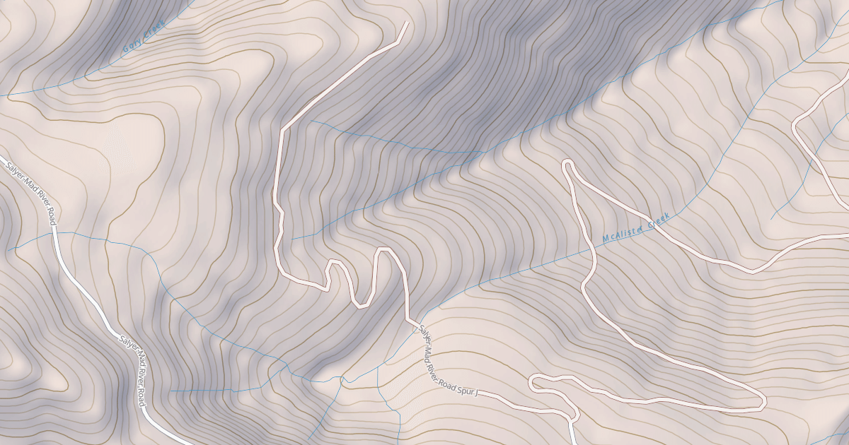 Map preview of SALYER - MAD RIVER