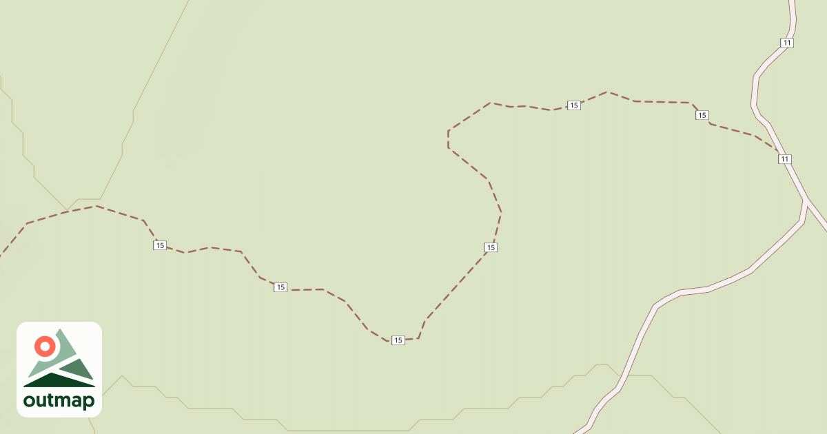 Map of Cline Buttes Tr 15