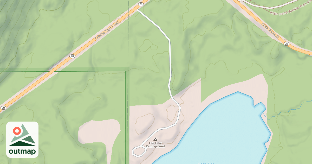 Map of LAKE LEO CAMPGROUND