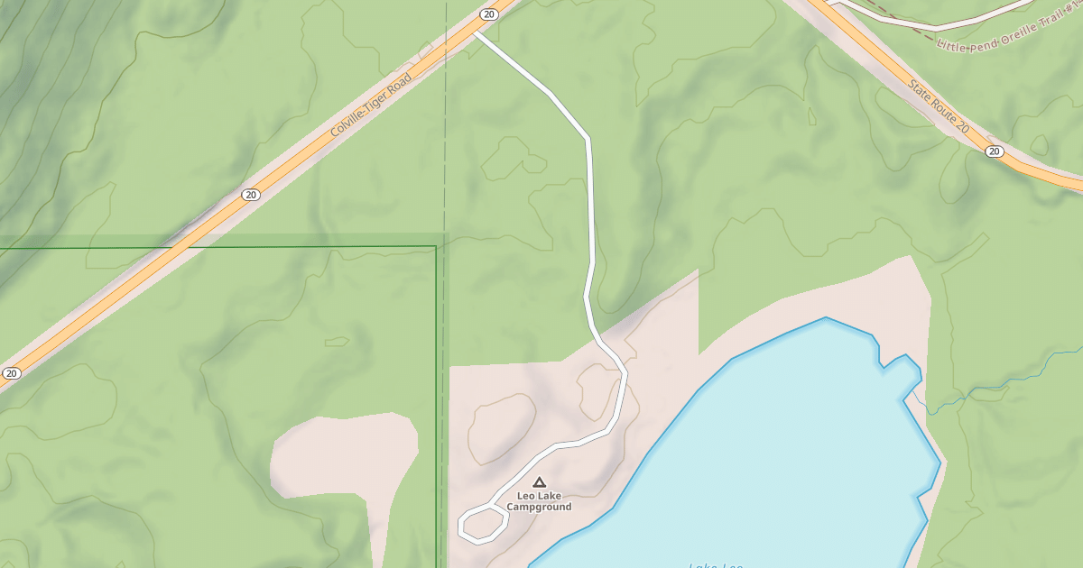 Map preview of LAKE LEO CAMPGROUND