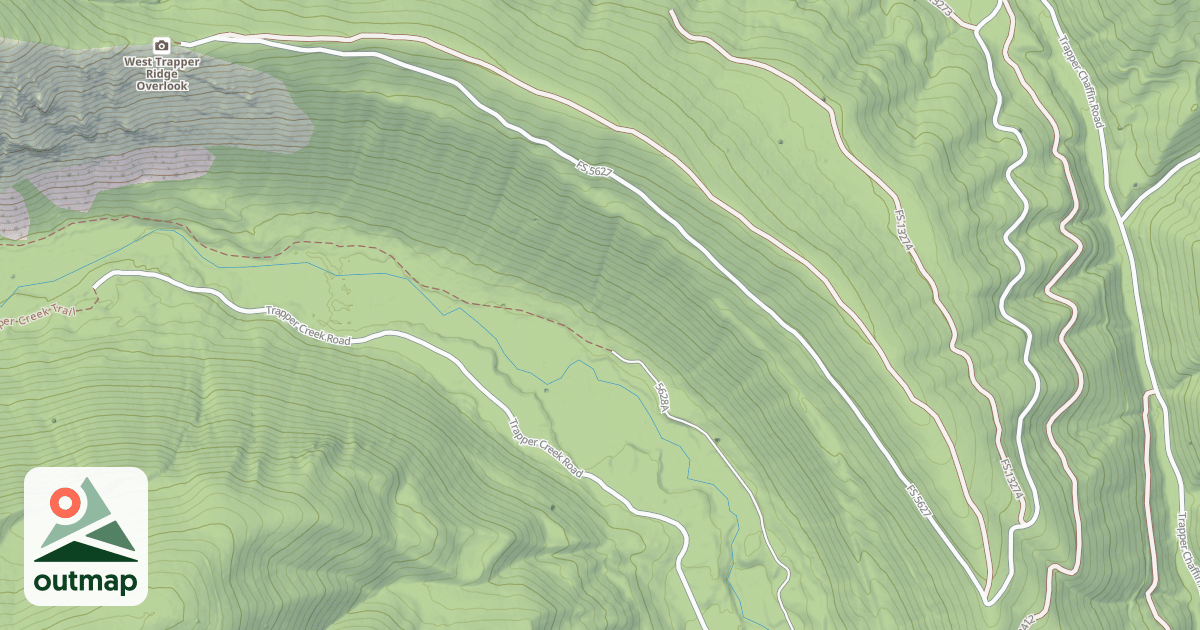 Map of (FDR) LITTLE TRAPPER-TRAPPER
