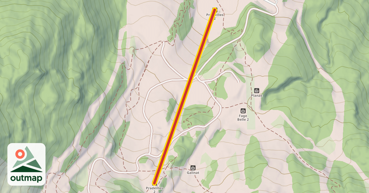 Map of Pradeilles 2