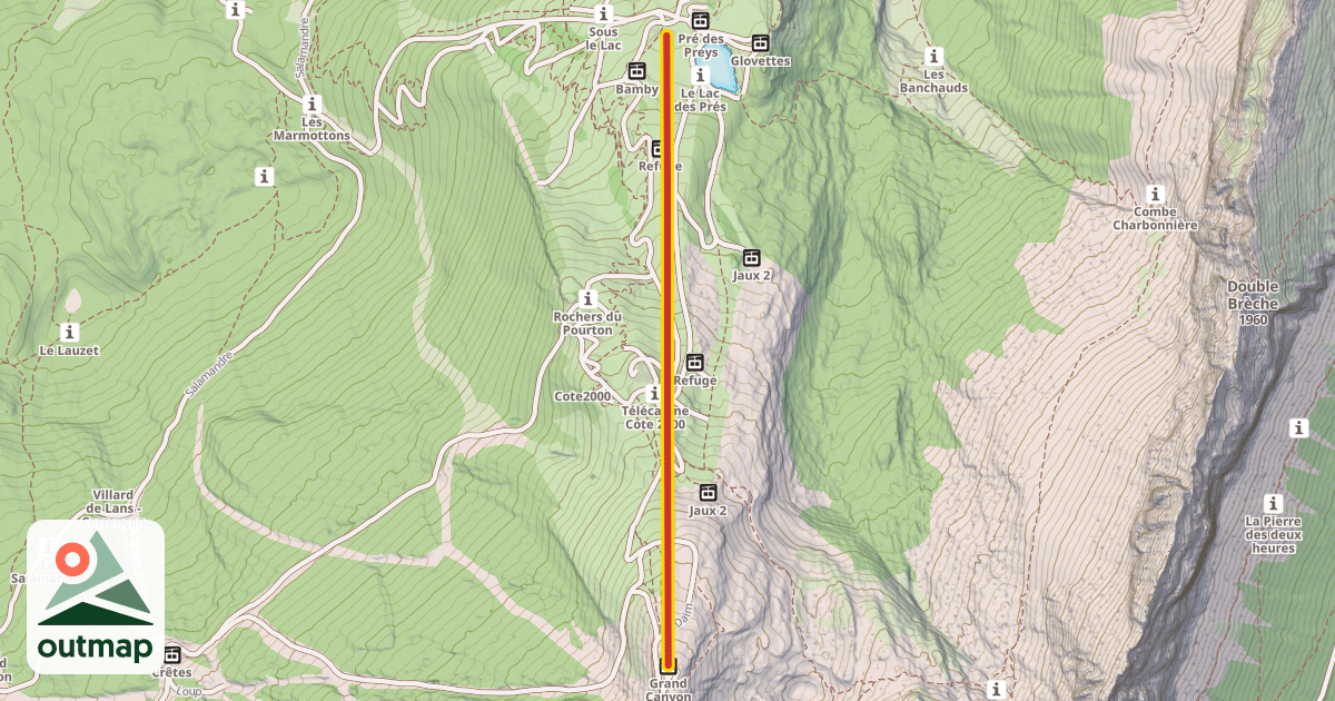 Map of Grand Canyon
