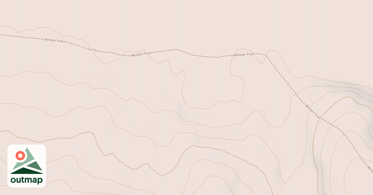 Map of Willow to Nome Winter Trail