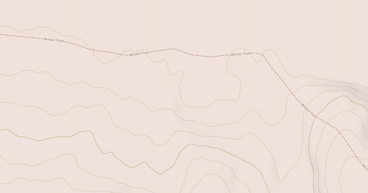 Map preview of Willow to Nome Winter Trail