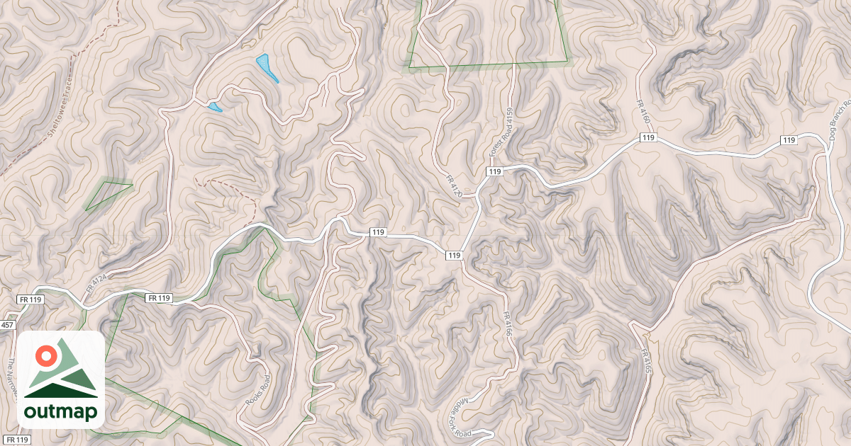 Map of DOG DIVIDE