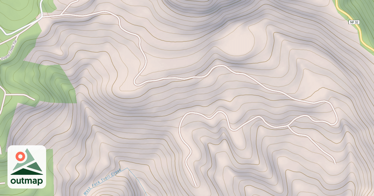 Map of PEAVINE T.S.