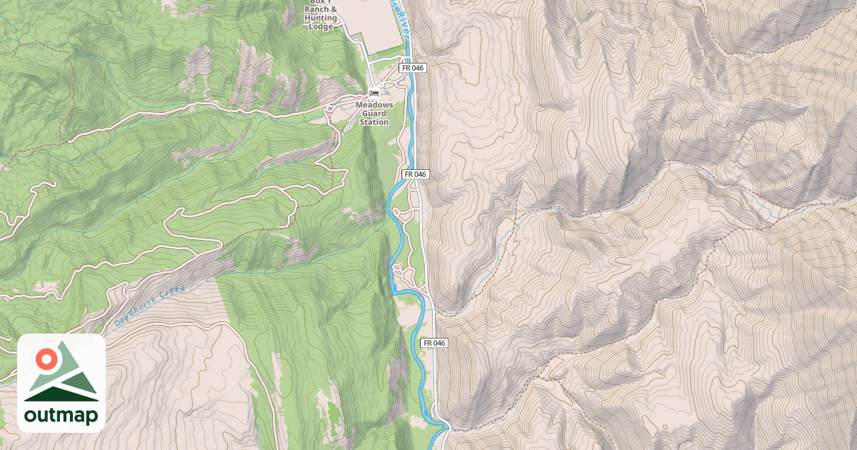 Map of Greys River Snowmobile Trail