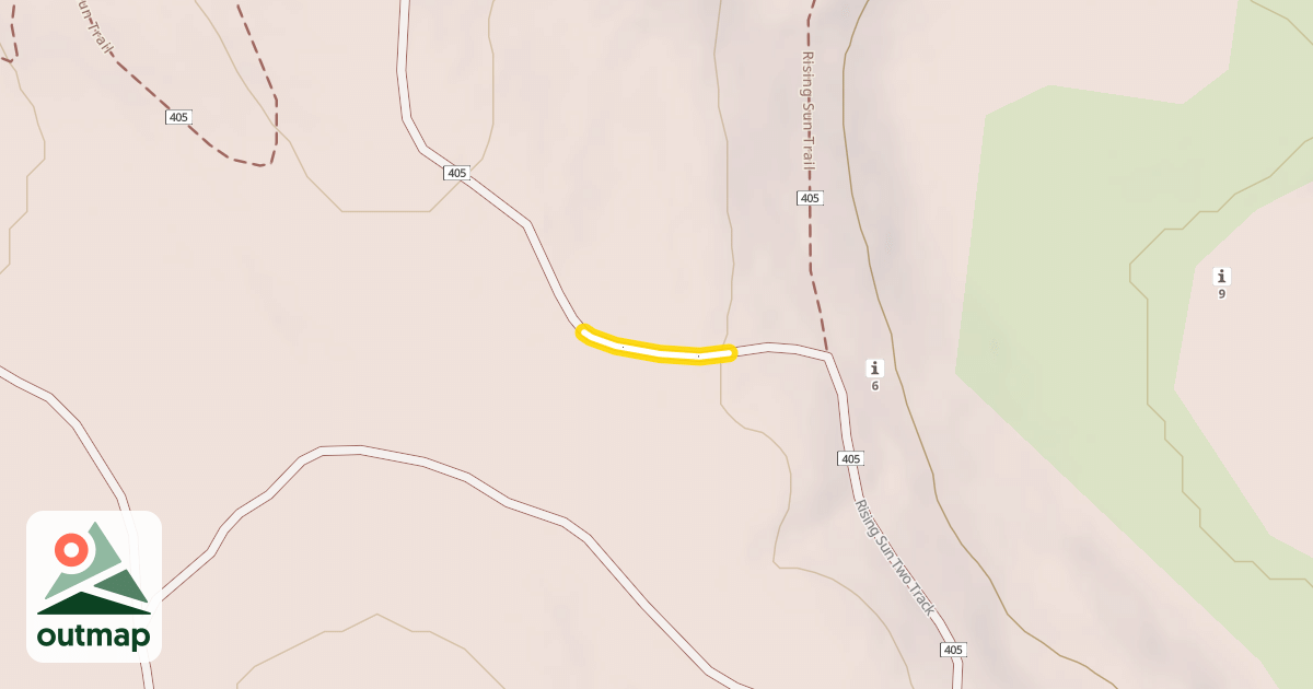 Map of Rising Sun Two Track