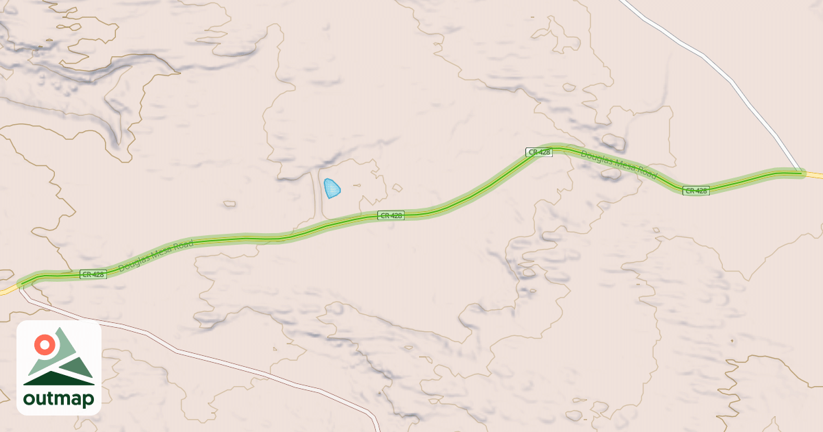 Map of Douglas Mesa Road