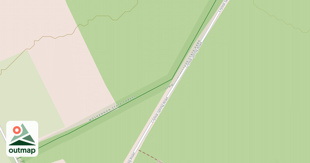 Map of S.B. Elliott State Park Snowmobile Trails