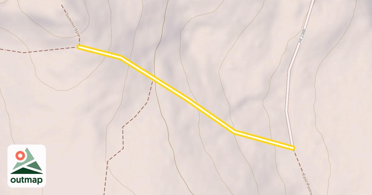 Map of East Pasture Trail